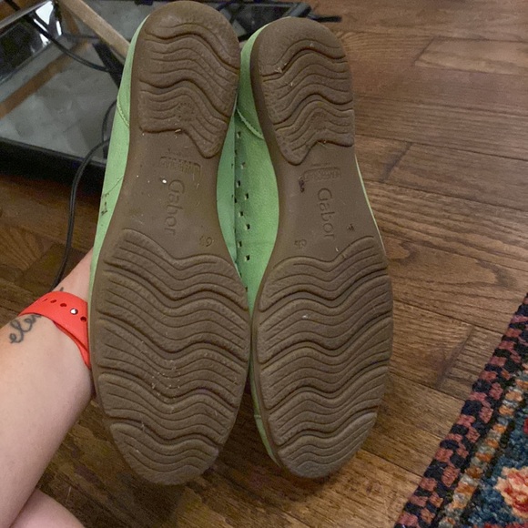 Gabor green suede flat - Picture 4 of 4